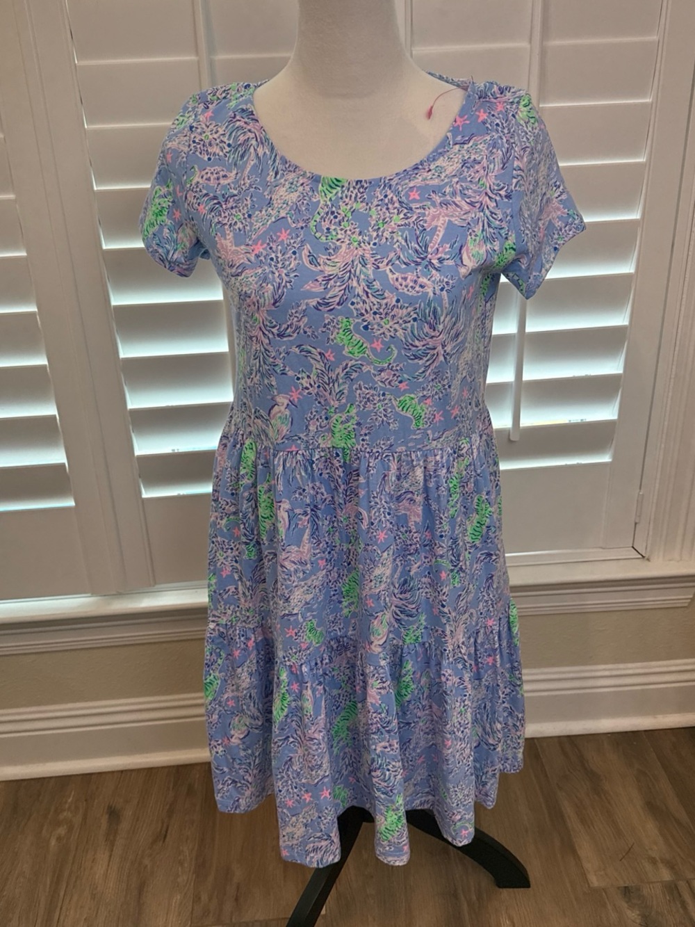 Lilly Pulitzer Geanna Dress Blue Peri The Turtle package